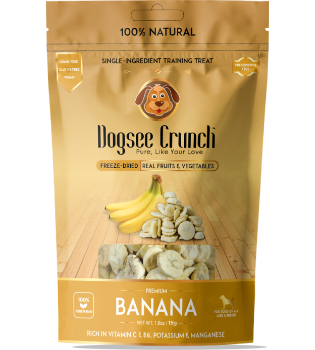 3 FOR $8.40: Dogsee Crunch Banana Freeze-Dried Dog Tr..