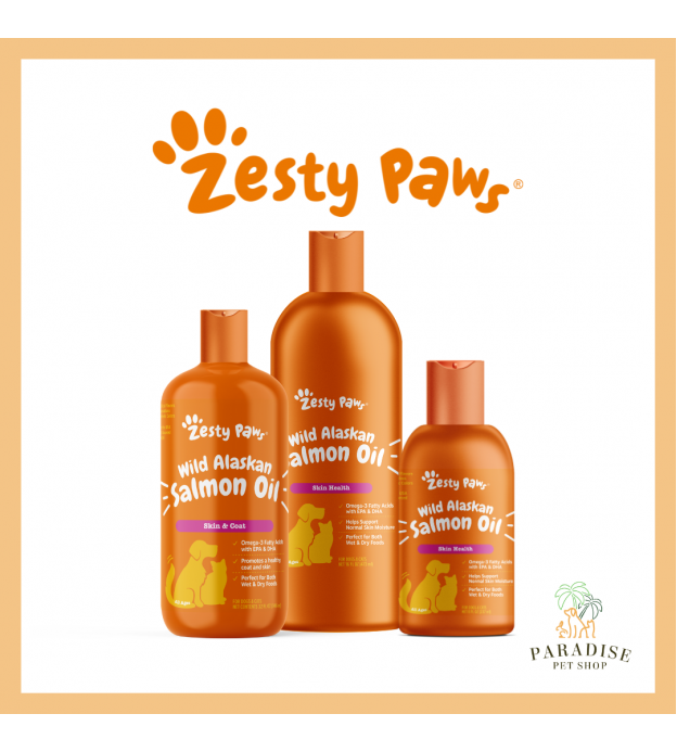 Zesty Paws Wild Alaskan Salmon Oil Supplement For Cat..