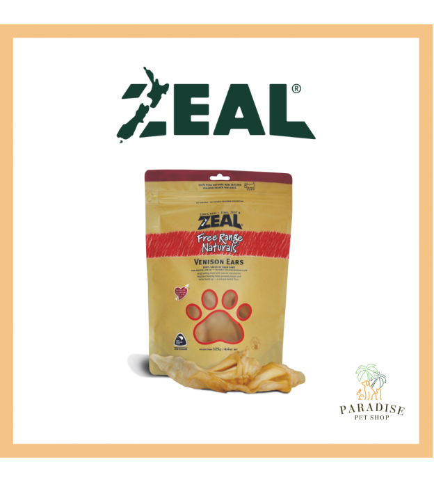 Zeal Free Range Air Dried Dog Treats (Venison Ears)