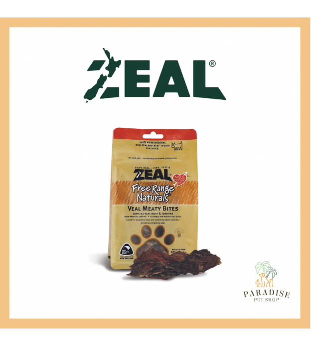 Zeal Free Range Air Dried Dog Treats (Veal Meaty Bite..