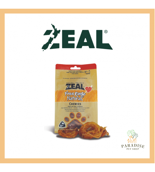 Zeal Free Range Air Dried Dog Treats (Veal Chewies)