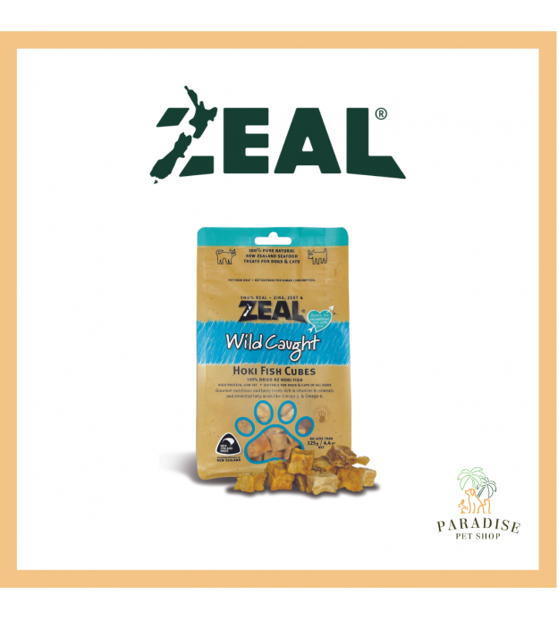 Zeal Free Range Air Dried Cat and Dog Treats (Hoki Fi..